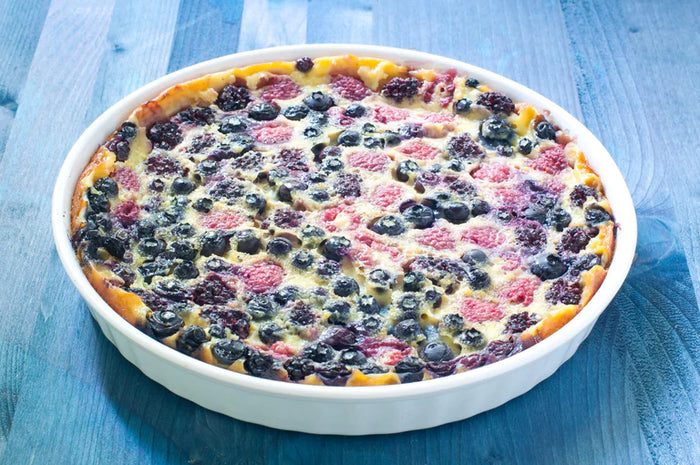 True Lemon Blueberry Clafoutis