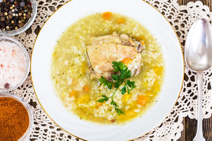 True Lemon Chicken Rice Soup