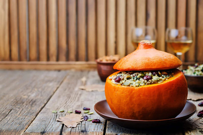 Couscous Stuffed Baby Pumpkins