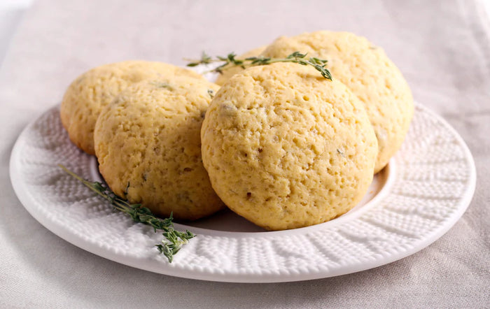 Cracked Pepper & Lemon Thyme Olive Oil Cookies