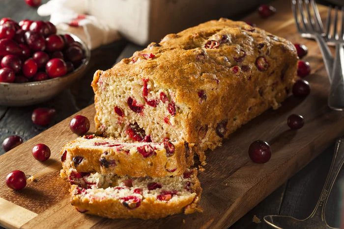 Cranberry Citrus Glazed Bread