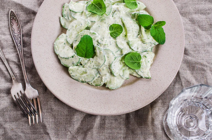 Cucumbers in True Lemon Cream Sauce