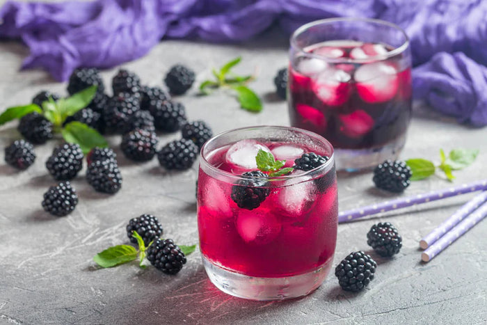 True Lemon Blackberry Gin and Tonic