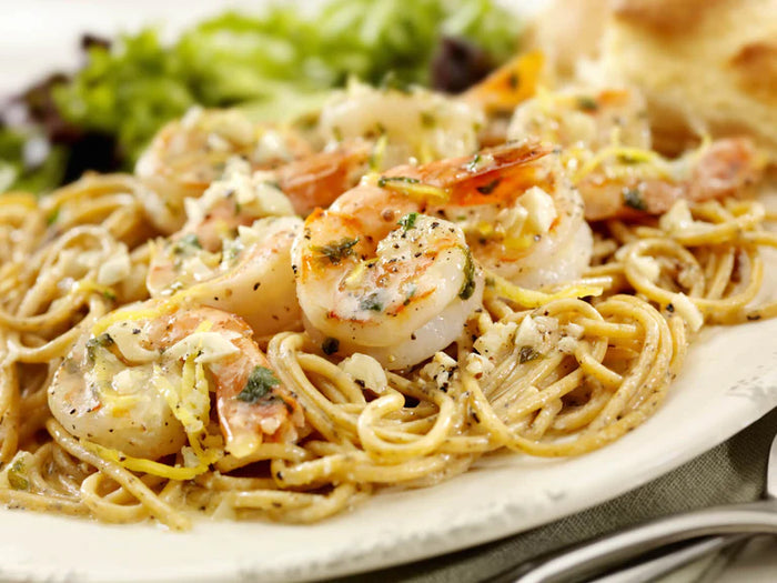 True Lemon Pepper Shrimp Linguine