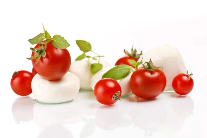 Tomatoes Stuffed with Fresh Mozzarella and Basil