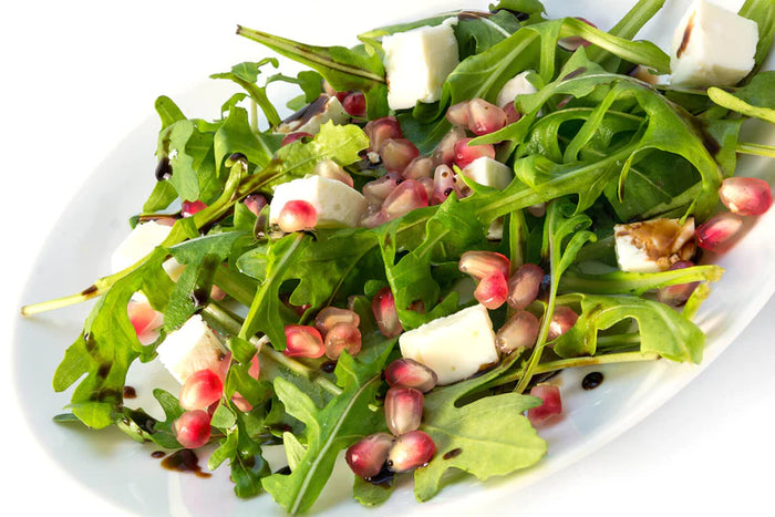 Pomegranate Spring Lettuce Salad with True Lemon Vinaigrette