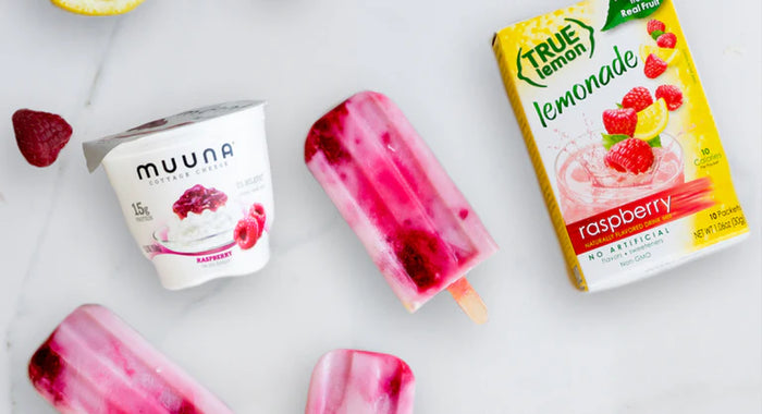 Protein-Packed Raspberry Lemonade Popsicles