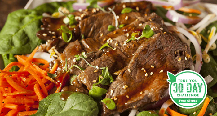 Roasted Veggie and Steak Salad