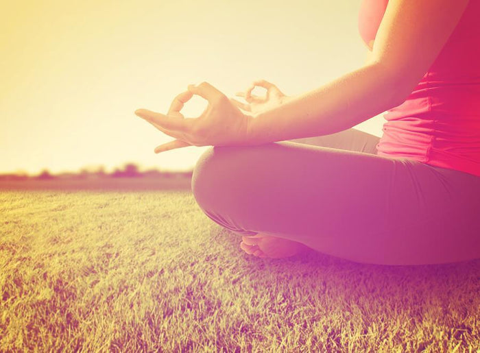 women meditating