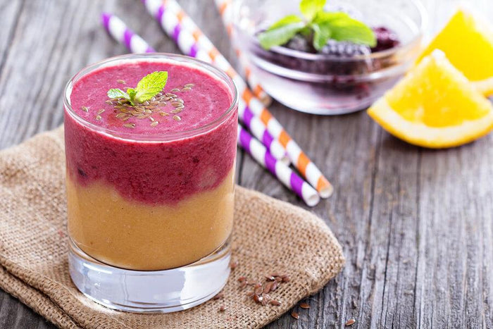 smoothie in a glass